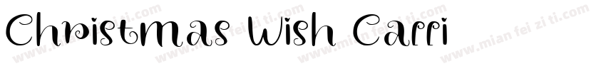 Christmas Wish Calli字体转换